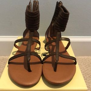 Lucky Brand Ankle Zip Sandals